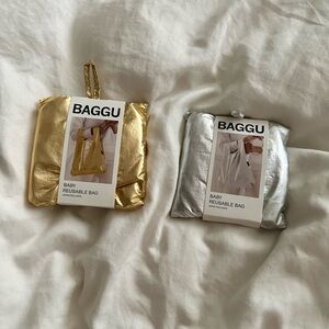 Baby Baggu silver reusable bag (Japan exclusive) - brand new with tags